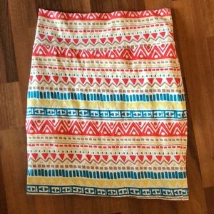 Cotton tight tribal skirt